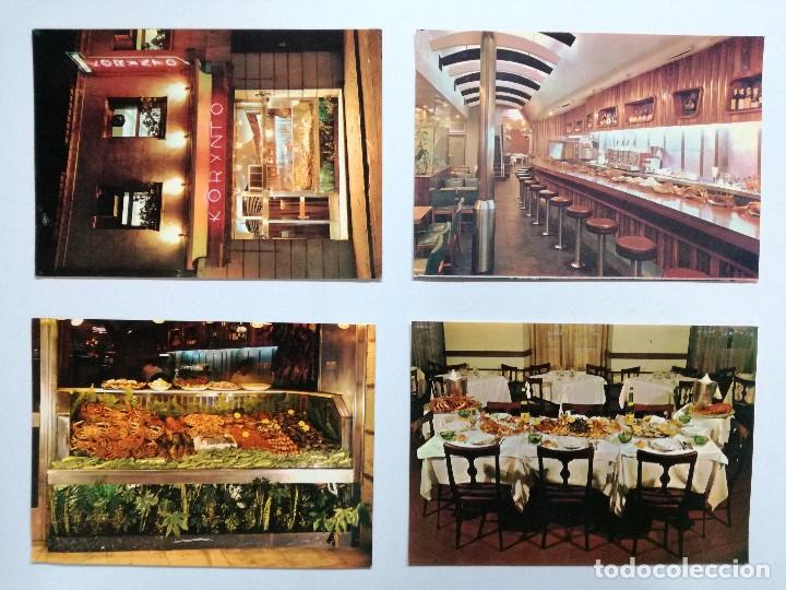 Postales: 4 POSTALES.  MADRID. RESTAURANTE KORYNTO. - Foto 1