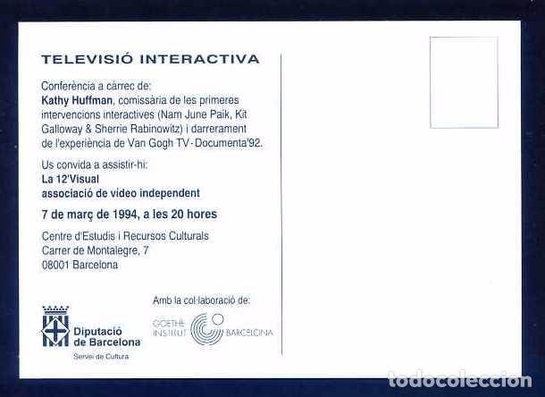 Postales: *Televisi&oacute; Interactiva* Ed. Diputaci&oacute; de Barcelona 1994. Nueva. - Foto 2