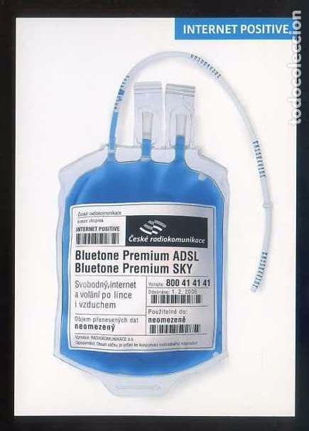 Postales: Rep&uacute;blica Checa. *Internet Positive...* Imp. Promocard. Nueva.