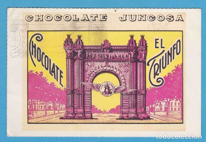 Postkarten: CHOCOLATE JUNCOSA EL TRIUNFO. EN BUSCA DEL DISE&Ntilde;O PERDIDO. CORTES&Iacute;A DE CEENE EDITORIAL. CN5 29. 1993