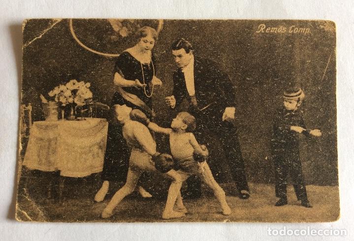 Cartoline: POSTAL. CIRCO. EQUILIBRISTAS. VARIET&Eacute;S. VARIEDADES. REMOS COMP.