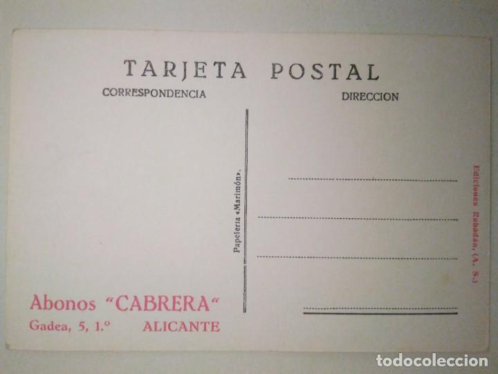 Postales: ALICANTE. LA PASARELA.   ABONOS. CABRERA. - Foto 2