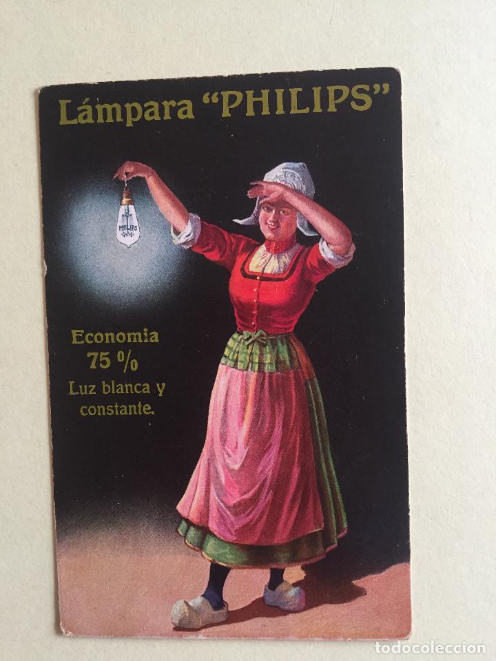 Postales: TARJETA POSTAL- LAMPARA PHILIPS - Foto 1