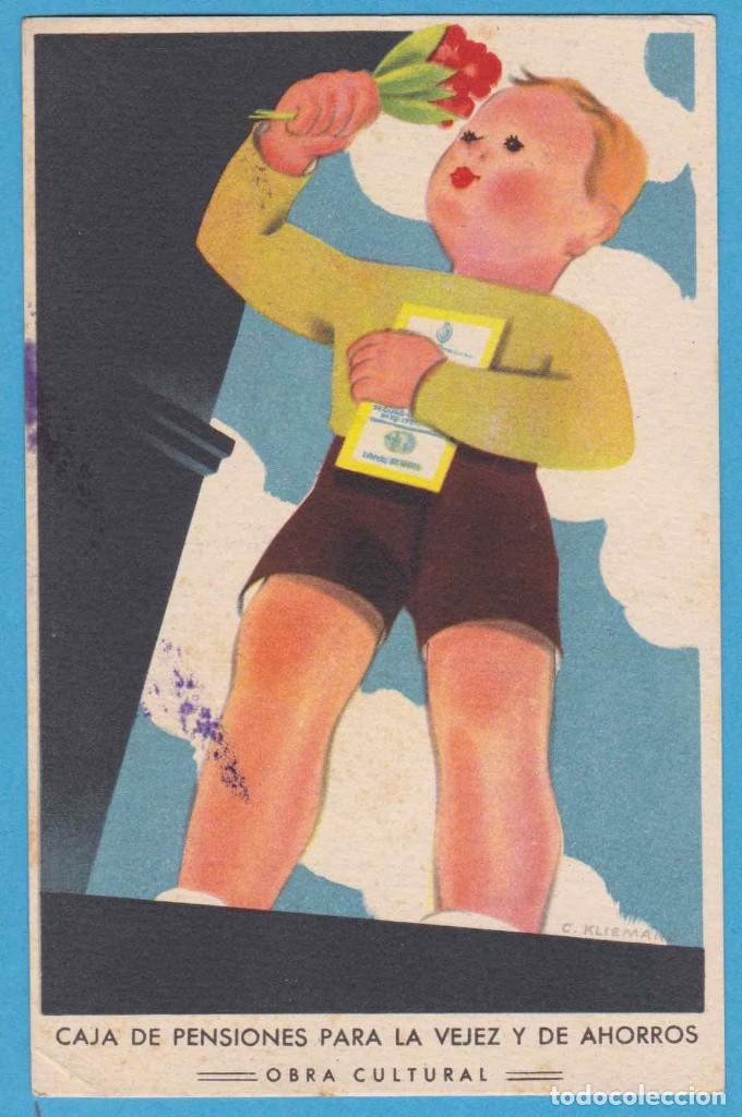 Postkarten: OBRA CULTURAL. CAJA DE PENSIONES PARA LA VEJEZ Y DE AHORROS. P473. C. KLIEMAND