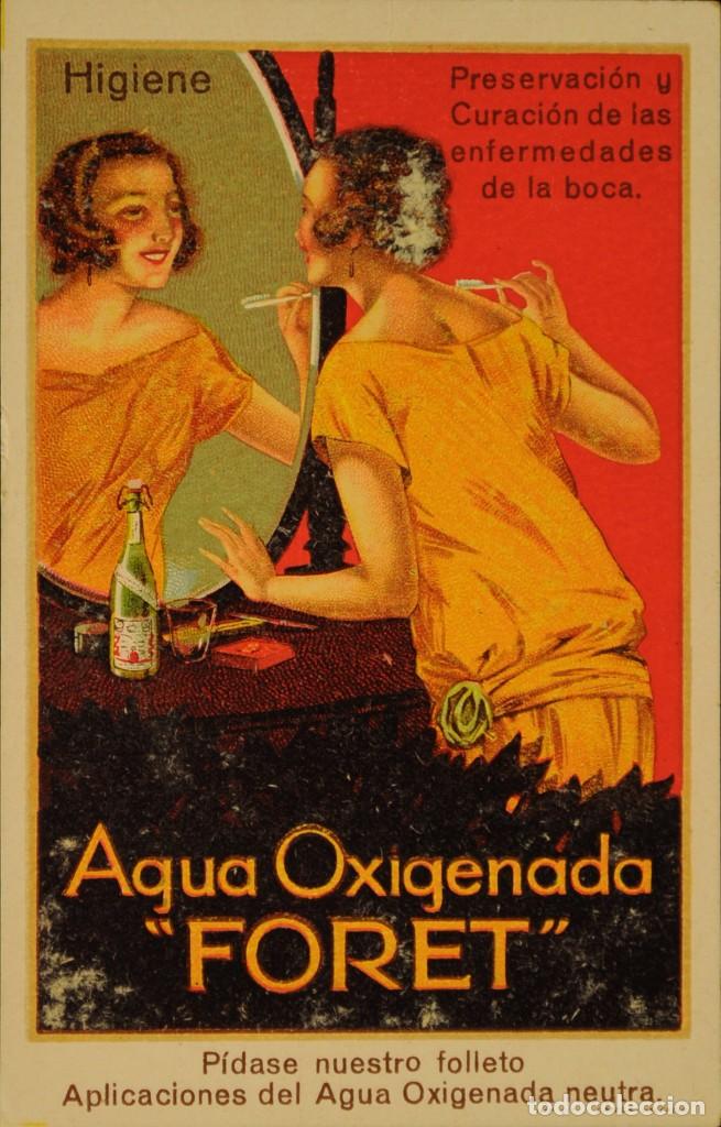 Postales: AGUA OXIGENADA FORET - SIN CIRCULAR Y DORSO DIVIDIDO