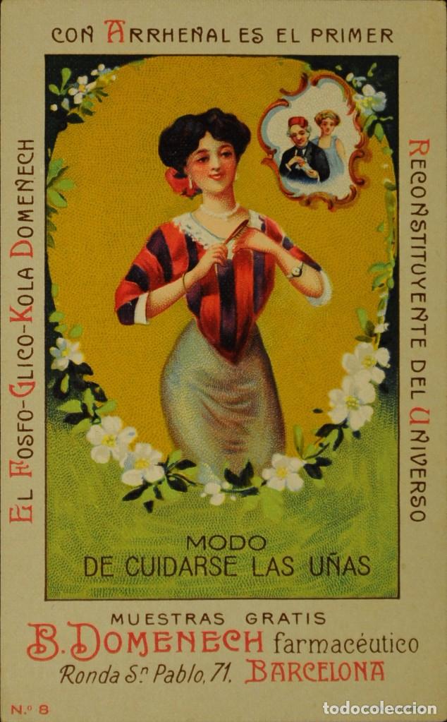 Cartes Postales: RECONSTITUYENTE DOMENEC - 2 DIFERENTES - SIN CIRCULAR Y DORSO DIVIDIDO