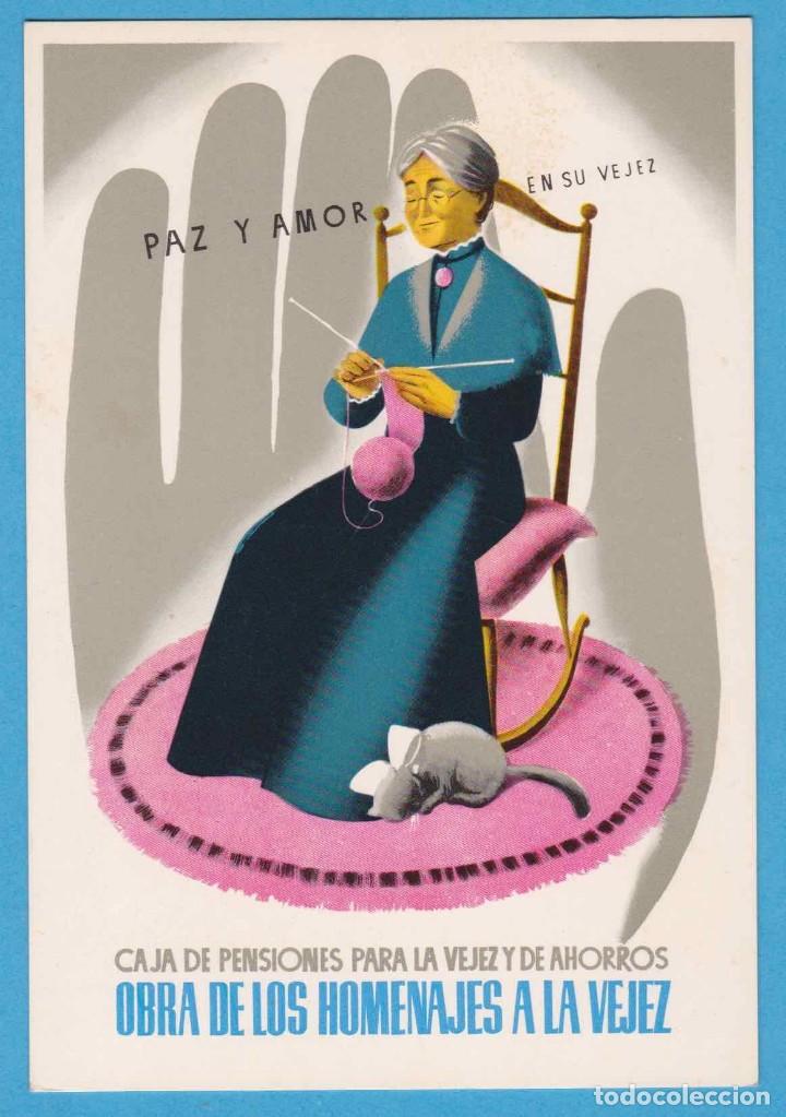 Postais: OBRA DE LOS HOMENAJES A LA VEJEZ. CAJA DE PENSIONES PARA LA VEJEZ Y DE AHORROS. P930