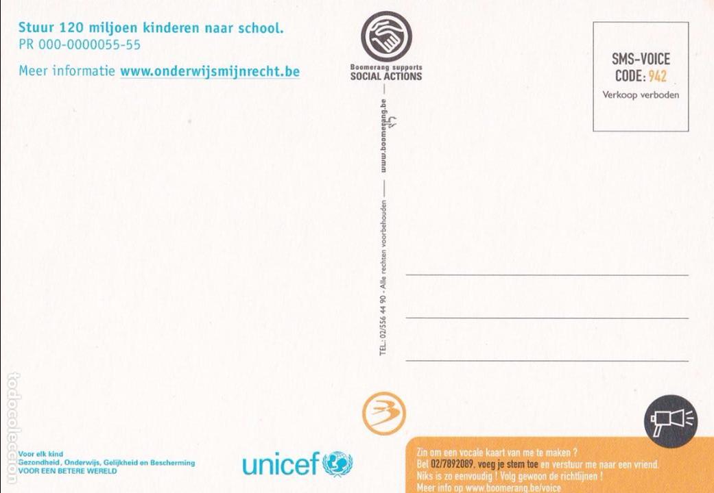 Postales: POSTAL PUBLICITARIA UNICEF - Foto 2