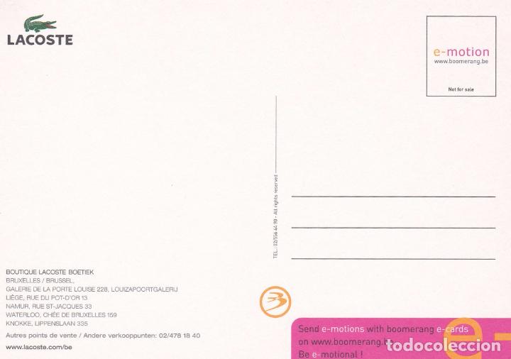 Postales: POSTAL PUBLICITARIA LACOSTE - Foto 2