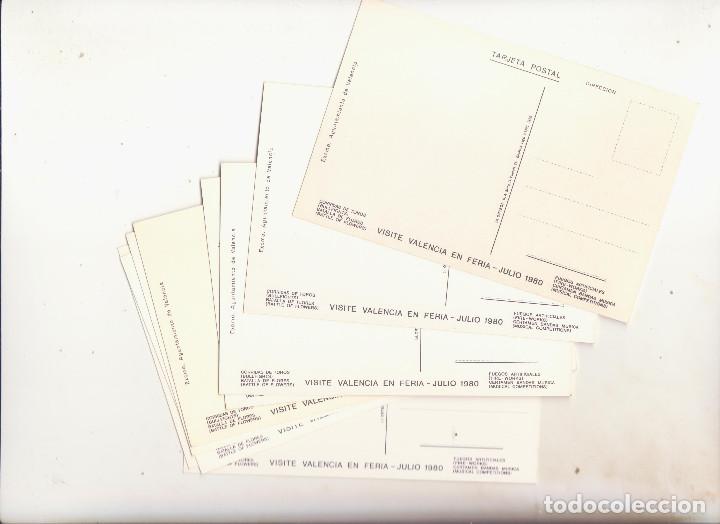 Postales: lote 9 postales feria valencia 1982 - Foto 2