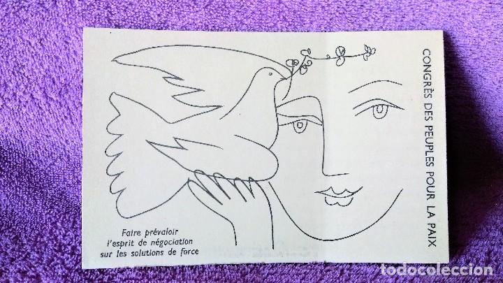 Postcards: POSTAL CONGRES DES PEUPLES PUOR LA PAIX, PICASSO