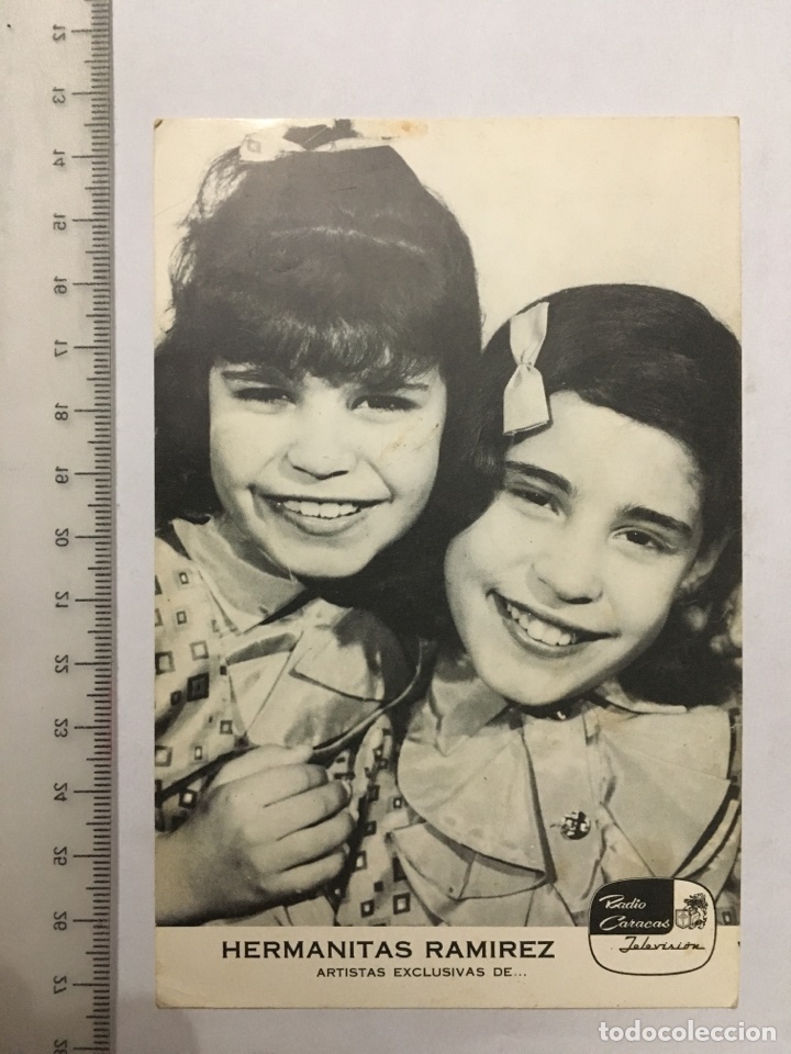 Postkarten: POSTAL. HERMANITAS RAM&Iacute;REZ. RADIO CARACAS TELEVISI&Oacute;N. CARACAS. A&Ntilde;O 1965