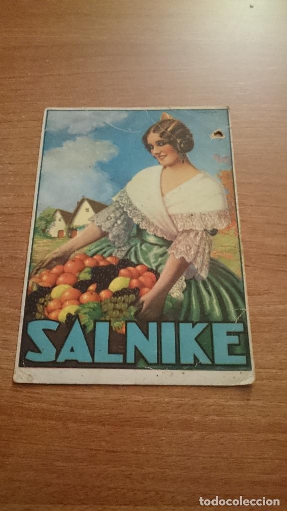 Cartes Postales: TARJETA PUBLICIDAS SALNIKE  LAS MELORES SALES LAXANTES Y DIURETICAS