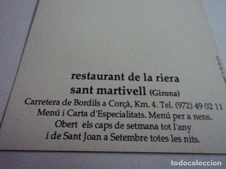 Postales: restaurant de la riera sant martivell girona - Foto 2