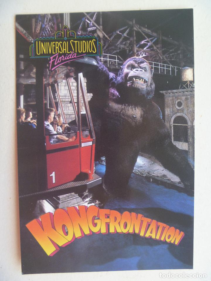 Postales: POSTAL PUBLICITARIA DE ESTUDIOS UNIVERSAL, FLORIDA ( USA ): KING - KONG , KONGFRONTATION
