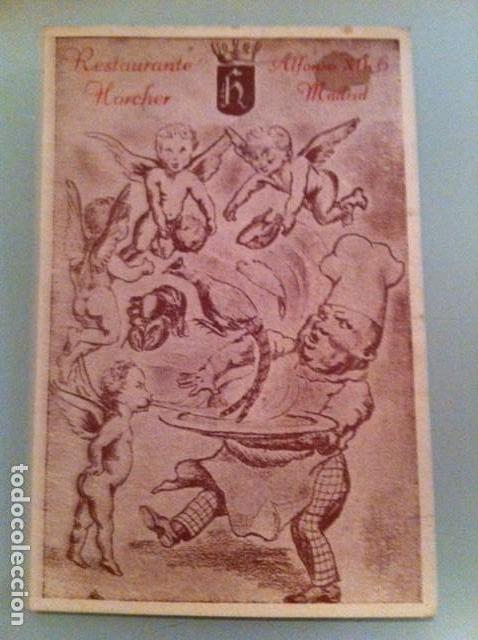 Postales: POSTAL RESTAURANTE HORCHER. MADRID - Foto 1