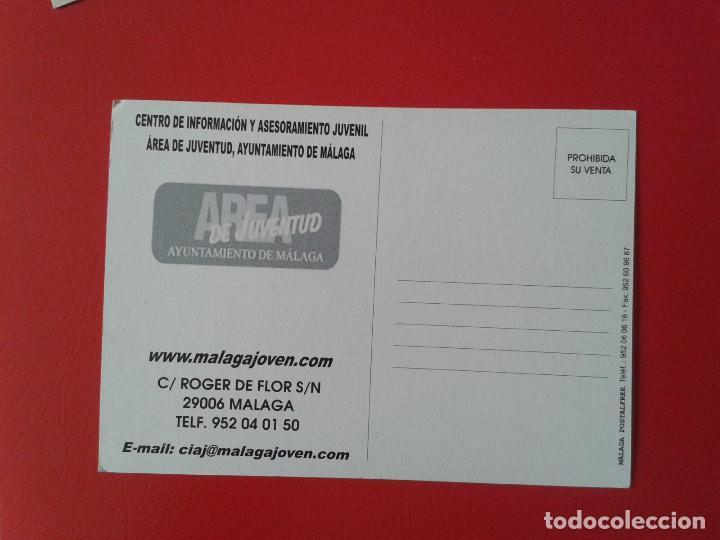Postales: POSTAL DE MALAGA POSTALFREE , AREA DE JUVENTUD - Foto 2