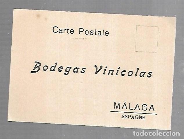 Cartoline: TARJETA POSTAL PUBLICITARIA. BODEGAS VINICOLAS. MALAGA.