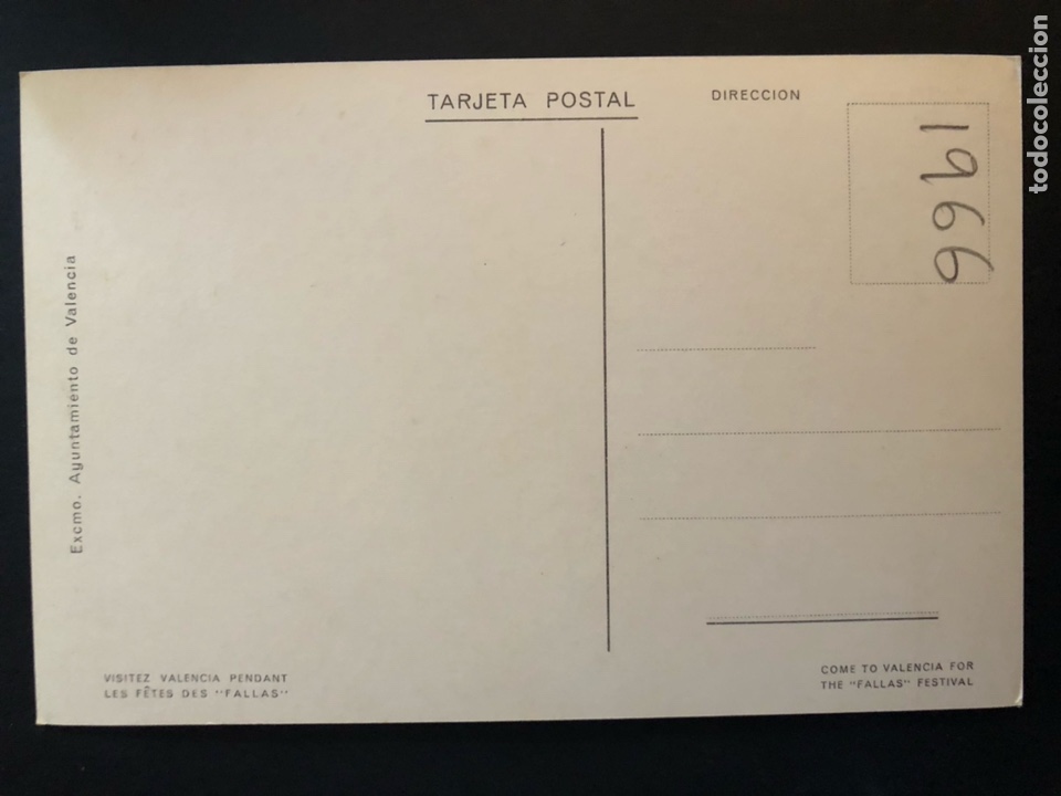 Postales: Tarjeta postal fallas de valencia 1966 - Foto 2