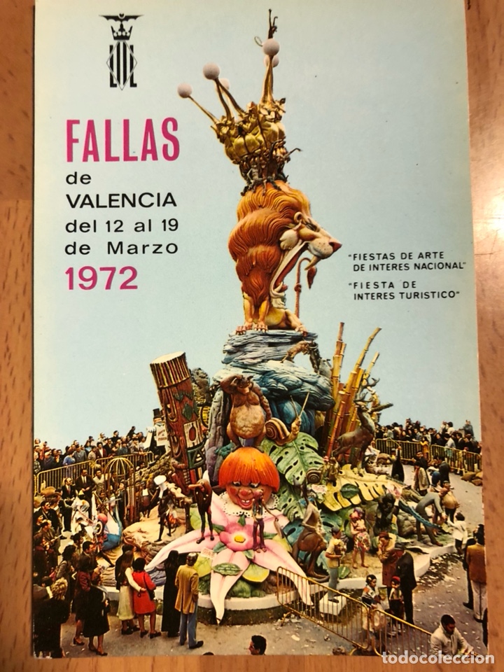 Postales: Tarjeta postal fallas de valencia 1972 - Foto 1
