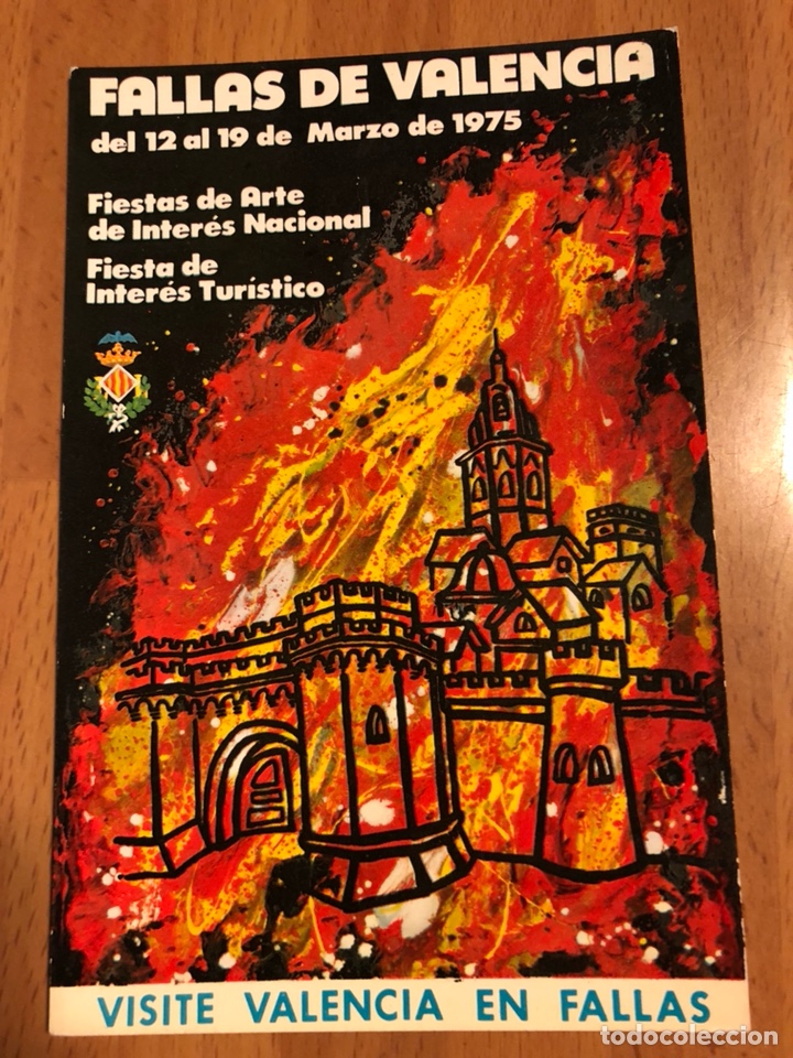 Postales: Tarjeta postal fallas de valencia 1975 - Foto 1