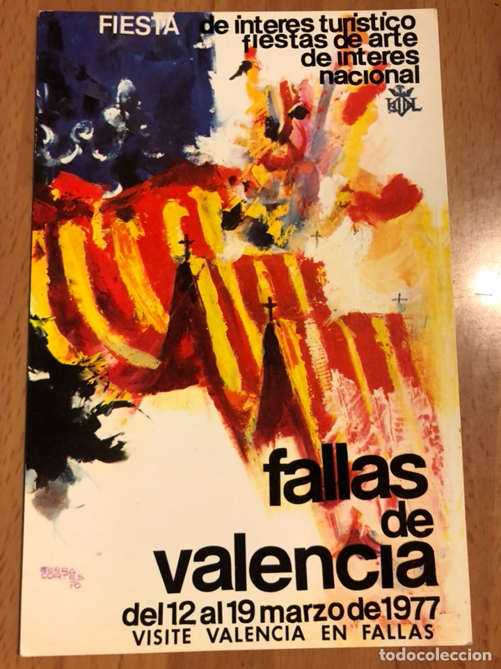 Postales: Tarjeta postal fallas de valencia 1977 - Foto 1