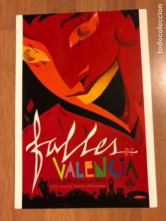 Postales: Tarjeta postal fallas de valencia 1992 - Foto 1