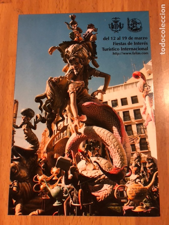 Postales: Tarjeta postal fallas de valencia 2001 - Foto 1