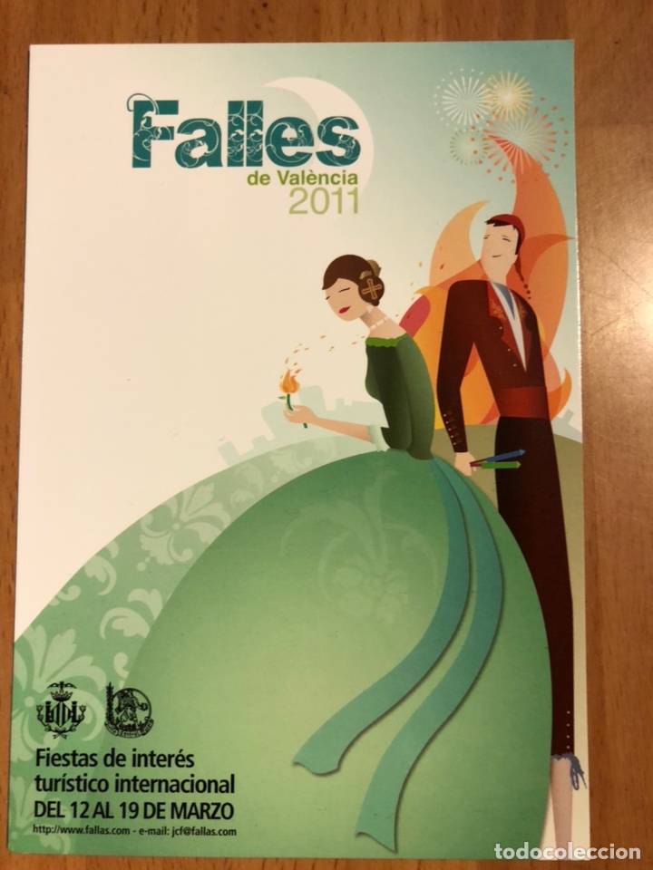 Postales: Tarjeta postal fallas de valencia 2011 - Foto 1