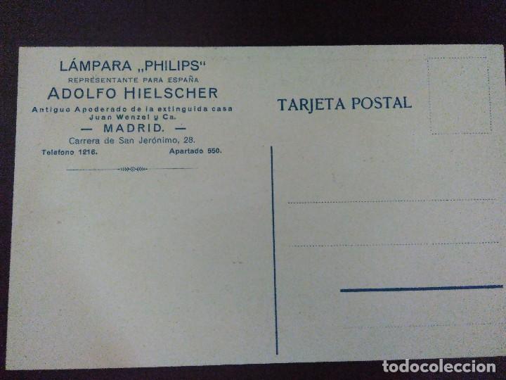 Postales: L&aacute;mpara PHILIPS.  Sin circular. - Foto 2