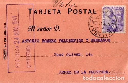 Postais: TARJETA POSTAL PUBLICITARIA. COMPA&Ntilde;IA NACIONAL DE LOS FERROCARRILES DEL OESTE DE ESPA&Ntilde;A. 1941.