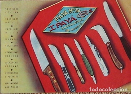 Postales: Pay&aacute; Cuchilleria. - Foto 1