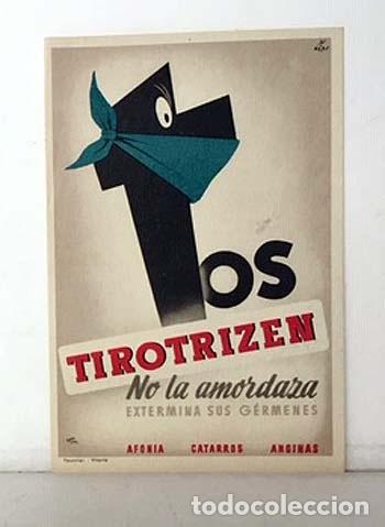 Postales: TIROTRIZEN CONTRA LA TOS. Realizada por Ferrer Sama. (Postal Fournier. Buen estado
