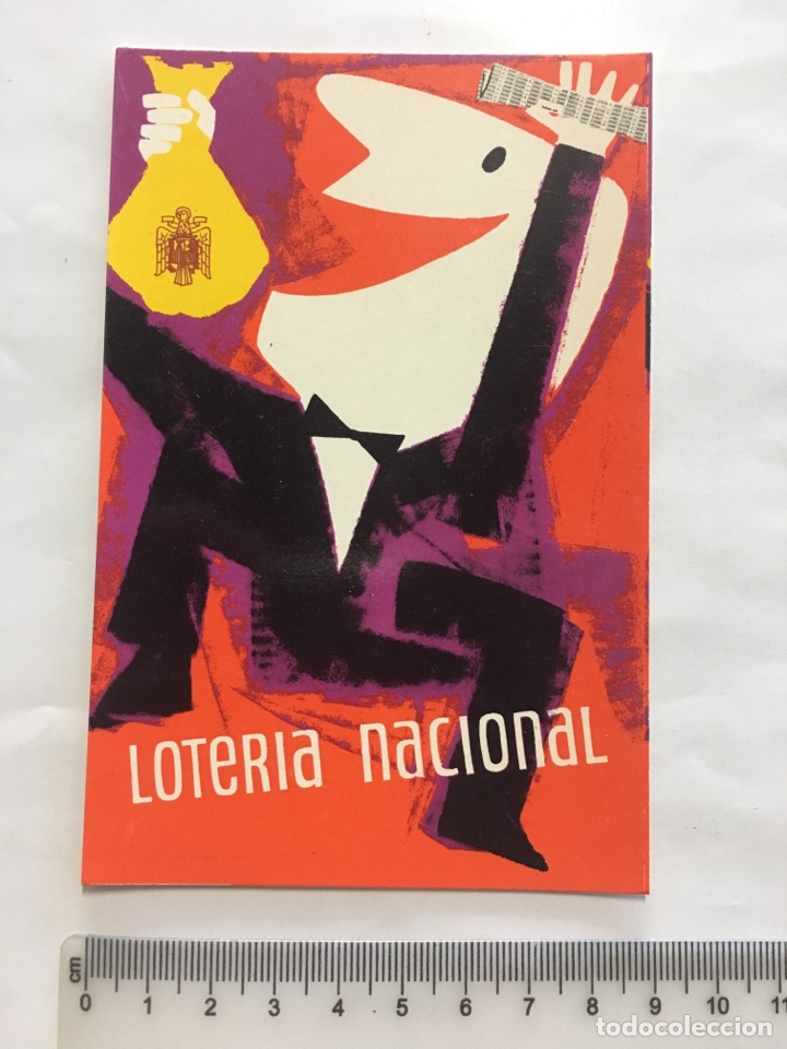 Postales: POSTAL. LOTER&Iacute;A NACIONAL. SERIE A NUM. 1. PREMIO DEL CONCURSO DE 1962. FNMT. 1968.