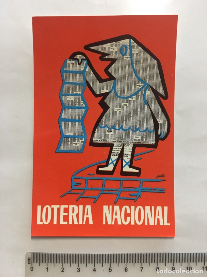 Postales: POSTAL. LOTER&Iacute;A NACIONAL. SERIE A NUM. 3. PREMIO DEL CONCURSO DE 1962. FNMT.