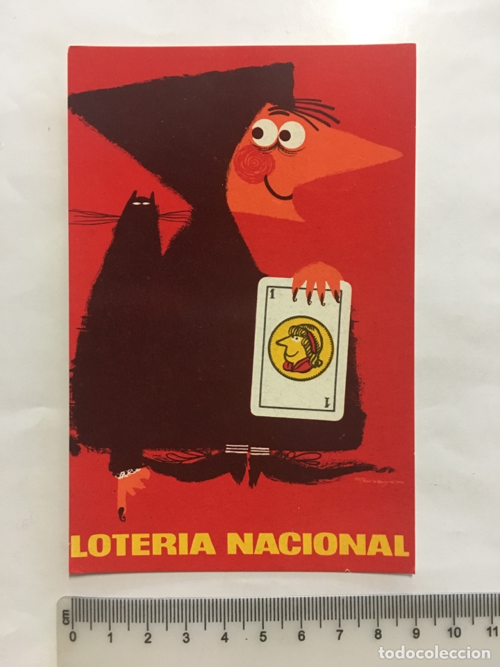 Postales: POSTAL. LOTER&Iacute;A NACIONAL. SERIE A NUM. 5. PREMIO DEL CONCURSO DE 1962. FNMT.