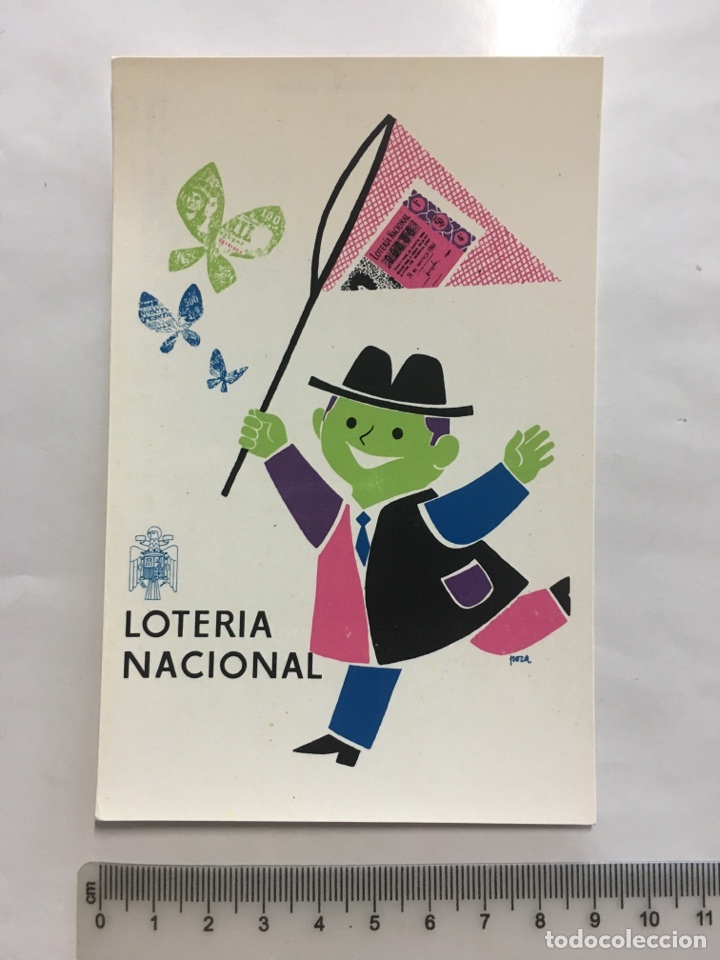 Postales: POSTAL. LOTER&Iacute;A NACIONAL. SERIE A NUM. 6. PREMIO DEL CONCURSO DE 1960. FNMT.