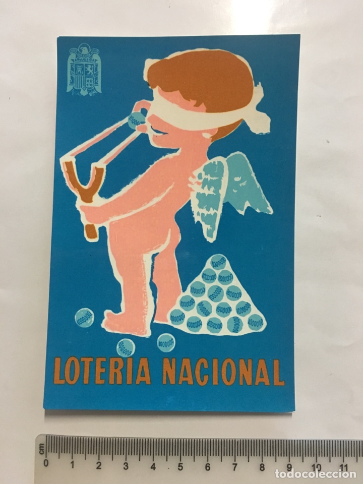 Postales: POSTAL. LOTER&Iacute;A NACIONAL. SERIE A NUM. 8. PRIMER PREMIO DEL CONCURSO DE 1958. FNMT.