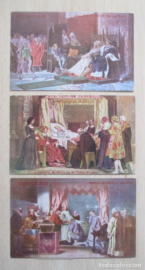 Postcards: Lote de 3 tarjetas postales antiguas publicitarias Hipofosfitos Salud