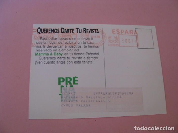 Postales: POSTAL DE TIENDAS PRENATAL. 1989. - Foto 2