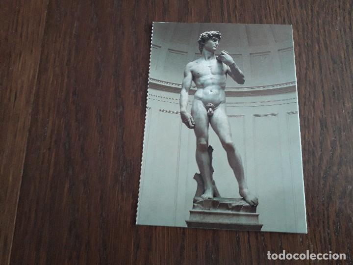 Postkarten: postal de publicidad galeria de la academia, David de Miguel Angel, Italia a&ntilde;os 90