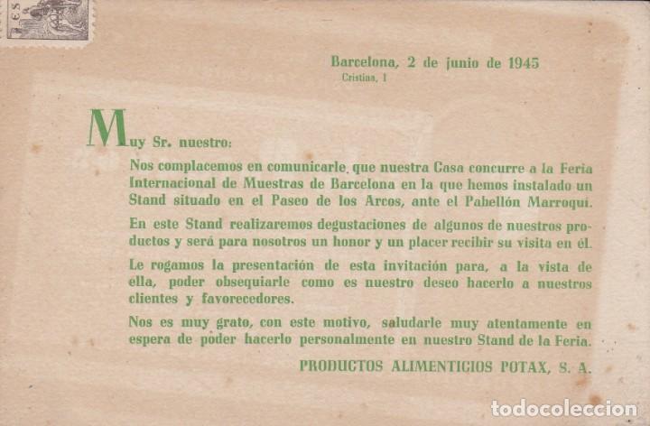 Postales: Potax Barcelona 1945 - Foto 2