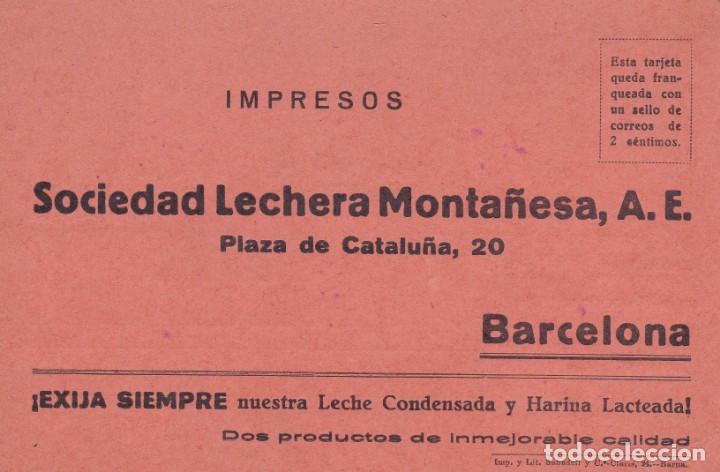 Postales: Sdad. Lechera Monta&ntilde;esa A.E. Barcelona - Foto 1