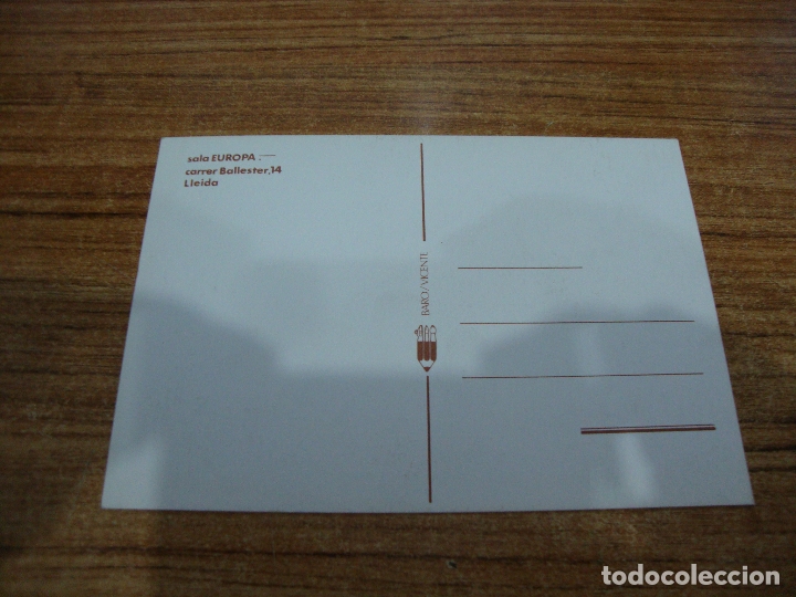 Postales: POSTAL SALA EUROPA LLEIDA LERIDA - Foto 2