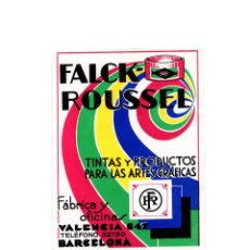 Postales: FALCK ROUSSEL TINTAS Y PRODUCTOS ARTES GRAFICAS - POSTAL PUBLICITARIA.. Lote 171123263
