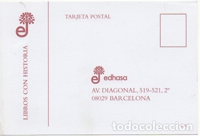 Postales: TARJETA POSTAL. PEDIDO DE LIBRER&Iacute;A. EDITORIAL EDHASA   P-RESP-013