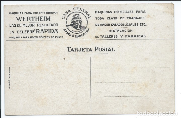 Postales: Postal publicitaria de la casa WERTHEIM - Foto 2