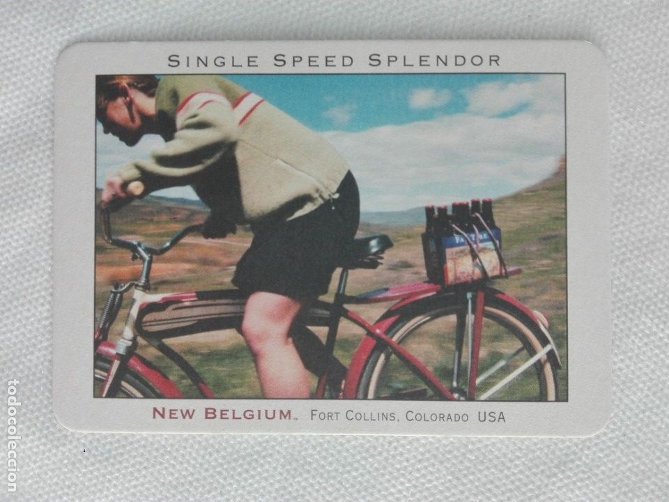 Postcards: POSTAL NUEVA / POSAVASOS - NEW BELGIUM BREWERY - COLORADO USA - CERVEZA BICICLETA