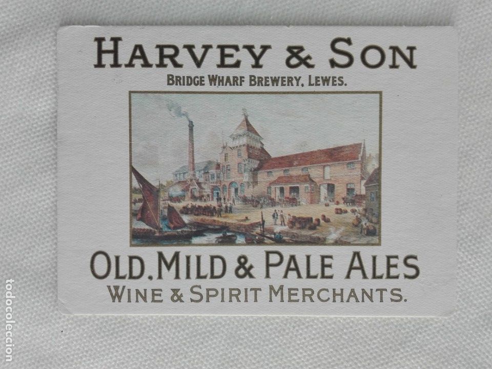 Postcards: POSTAL / POSAVASOS - BRITISH BEER MAT COLLECTORS SO. - HARVEY & SON - CERVEZA - POST ENGLAND 1992