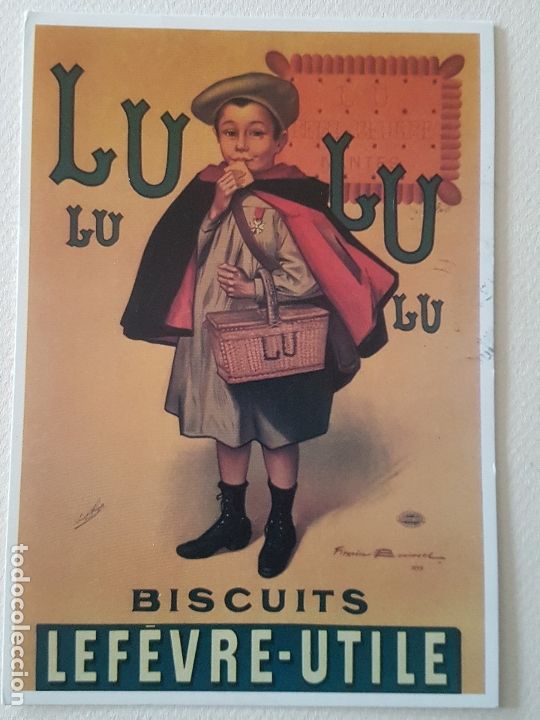 Postales: GALLETAS LEFREVE UTILE LU LU POSTAL - Foto 1